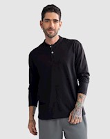 Camiseta manga larga con cuello redondo para hombre