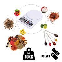 Balanza Digital 1gr a 10 Kg Gramera para Cocina Reposteria + Pilas