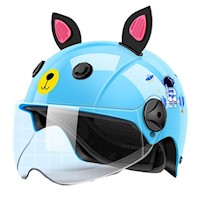 Casco Niños Kawaii Visor Ajustable