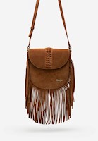 BANDOLERA DE GAMUZA FLECOS BOHO