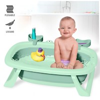 Bañera Plegable para Bebés Tina de Baño Cangrejo WI5 Verde