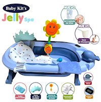 Tina Bañera Plegable JELLY SPA Con Termómetro Blue 2024