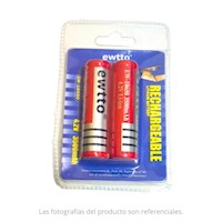 Baterías Recargables 18650 4.2v 3500mah Litio Ewtto Ew-18650