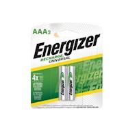 Pilas Recargables Energizer Aaa X2unid 700mah Larga Duración