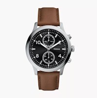 Reloj Hombre Multifuncion Fossil Bennett con correa de cuero