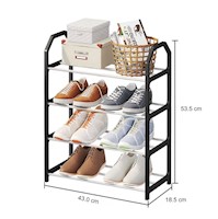 Estante Organizador de Zapatos Zapatera Multiusos 4 niveles