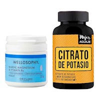 Magnesio Marino Tabletas + Citrato de Potasio Cápsulas Mujer Aguaje