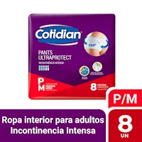 Ropa Interior Desechable Cotidian Ultra Protect Talla M 8 un