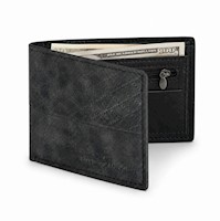 Billetera Bovis Fashion Hombre Diseño Texturizado con Cierre y Tarjetero