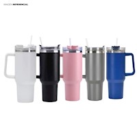 Vaso Tumbler Térmico de Acero Inoxidable con Sorbete para Mujer