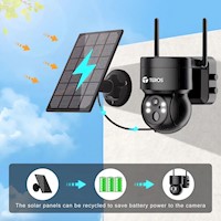 Cámara Ip Solar Smart Wifi Exterior Batería Teros 2k 3mp