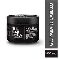 Black Gel para Cabello Ultra Fuerte The Barberia 500ml