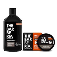 The Barberia Shampoo 4 en 1 Energy y Cera Volumen Matificante