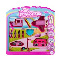 Barbie Mini BarbieLand - Juego de 4 muñecas y vehículos