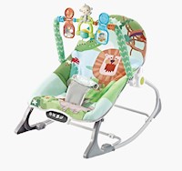 Silla mecedora bouncer Baby Cam táctil 20kg verde