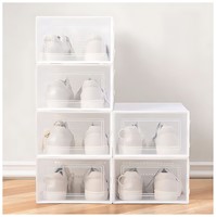 Set 10 Cajas Organizador de Zapatos reforzado con doble tapa