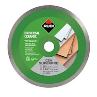 Disco Diamantado Continuo 4 1/2" (115 mm) para Cerámica Rubi CSV-115 SUPERPRO
