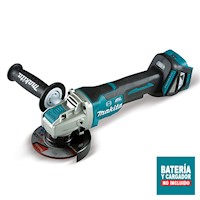 Makita Esmeril Angular 4 1/2" 18v X Lock BL XPT AWS Sin Bat