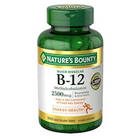 Vitamina B12 Methylcobalamin Nature Bounty X 300 Tabletas