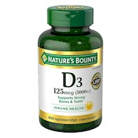 Vitamina D3 125mcg Nature's Bounty x 400 Softgels