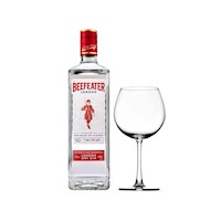 Gin Beefeater London 700 Ml + Copa Gintonick Ferran 22 Oz