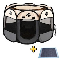 Corral Plegable Mascotas Tela Resistente - Talla M