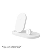 BELKIN BOOST UP WIRELESS CHARGING DOCK - BASE DE CARGA INALÁMBRICA + ADAPTADOR DE CORRIENTE CA (USB) - BLANCO