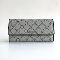 Billetera Nine West Gisele Elegancia Urbana paric gris claro