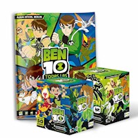 Ben 10 TODAS LAS SAGAS, 1 Álbum Tapa Blanda + 2 Cajitas (100 Sobres)