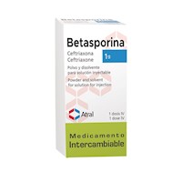 Betasporina 1 g Polvo para Solución Inyectable I.V.