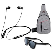 Audífonos In Ear Lenovo Bluetooth IPX5 HE05 + Morral + Lentes