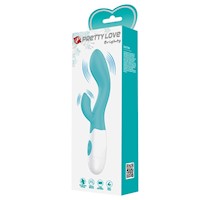Vibrador Sexual Femenino Rabbit Brighty 30 Funciones Silicona Cyan