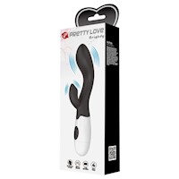 Vibrador Sexual Femenino Rabbit Brighty 30 Funciones Silicona Negro