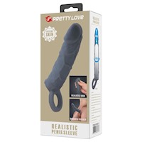 Funda Alargador Pene Realista 18 cm Engrosador Extensor Punta Sólida