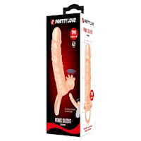 Funda Pene Extensora Texturizada 15.8 cm  Connor Estimulador Vibrador