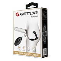 Anillo Retardante y Plug Vibrador Anal Prostático Juguete Sexual