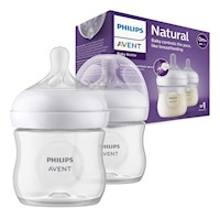 Biberon avent Natural  Recien Nacido 2 uni. 125ml. anticolicos sin BPA