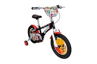 BICICLETA MONARK MICKEY HAPPY ARO 16" NEGRO/BLANCO