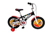BICICLETA MONARK MICKEY HAPPY ARO 16" NEGRO/BLANCO