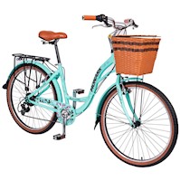 BICICLETA MONARK ROMANTIC ARO 26" VERDE AGUA