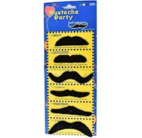 Set x 6 bigotes falsos autoadhesivos disfraz Halloween