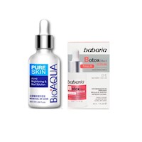 Serum aclarante Anti Acné - Bioaqua + Serum Facial Botox Effect - Babaria