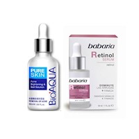Serum aclarante Anti Acné - Bioaqua + Serum Facial Retinol - Babaria