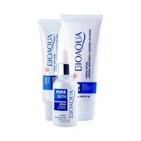 Tratamiento Para El Acne Kit Bioaqua Rutina Pure Skin Limpieza Facial