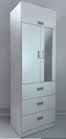 Ropero de Melamina 2 Puertas Blanco 60cm
