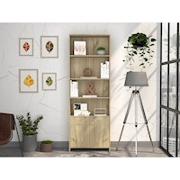 BIBLIOTECA LISA 1,80 CON PUERTAS - DUNA, MODELO: LISA, COLOR: DUNA, MARCA TUHOME