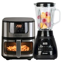 Combo x2: Freidora de Aire 4.5lt + Licuadora 10 velocidades 500W 1.5lt