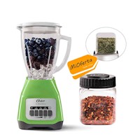 Licuadora Oster 550W BLSTKAG-KPB+Mini vaso Picatodo 300 ml de Tritan