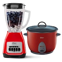 Combo Licuadora BLSTKAGRPB + Olla arrocera CKSTRC1700R Rojo