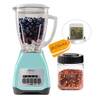 Licuadora Oster 550W BLSTKAG-VPB+Mini vaso Picatodo 300 ml de Tritan